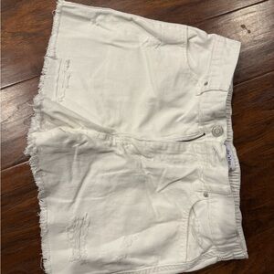 Vanilla Star white Distressed Jean Shorts